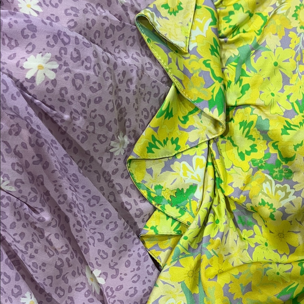 FOR LOVE AND LEMONS Dubois mix print mini dress in Freedom Floral - Picture 10 of 10